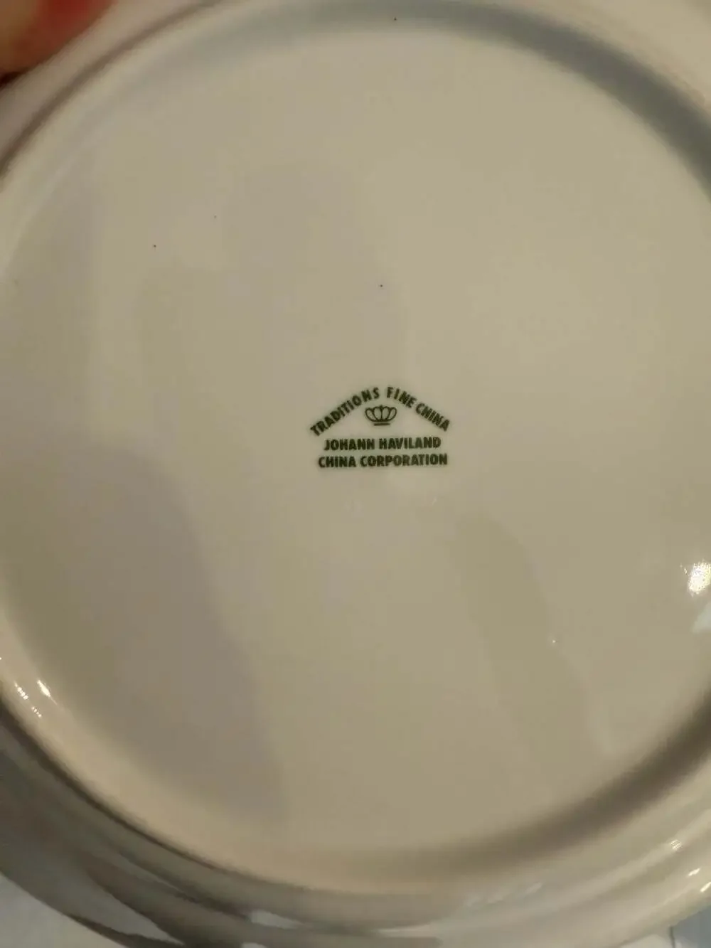 Vintage Johann Haviland Moss Rose Porcelain Dinner Plates Set of 6 - Cottagecore
